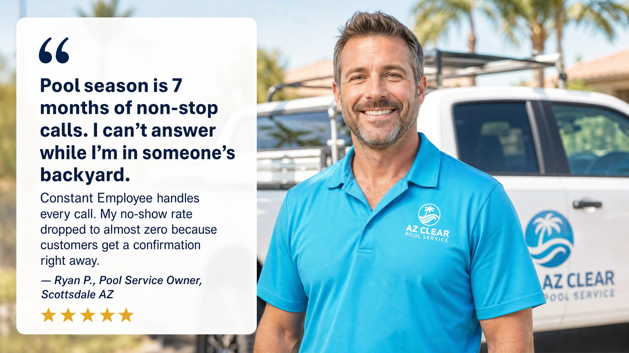 Pool service testimonial