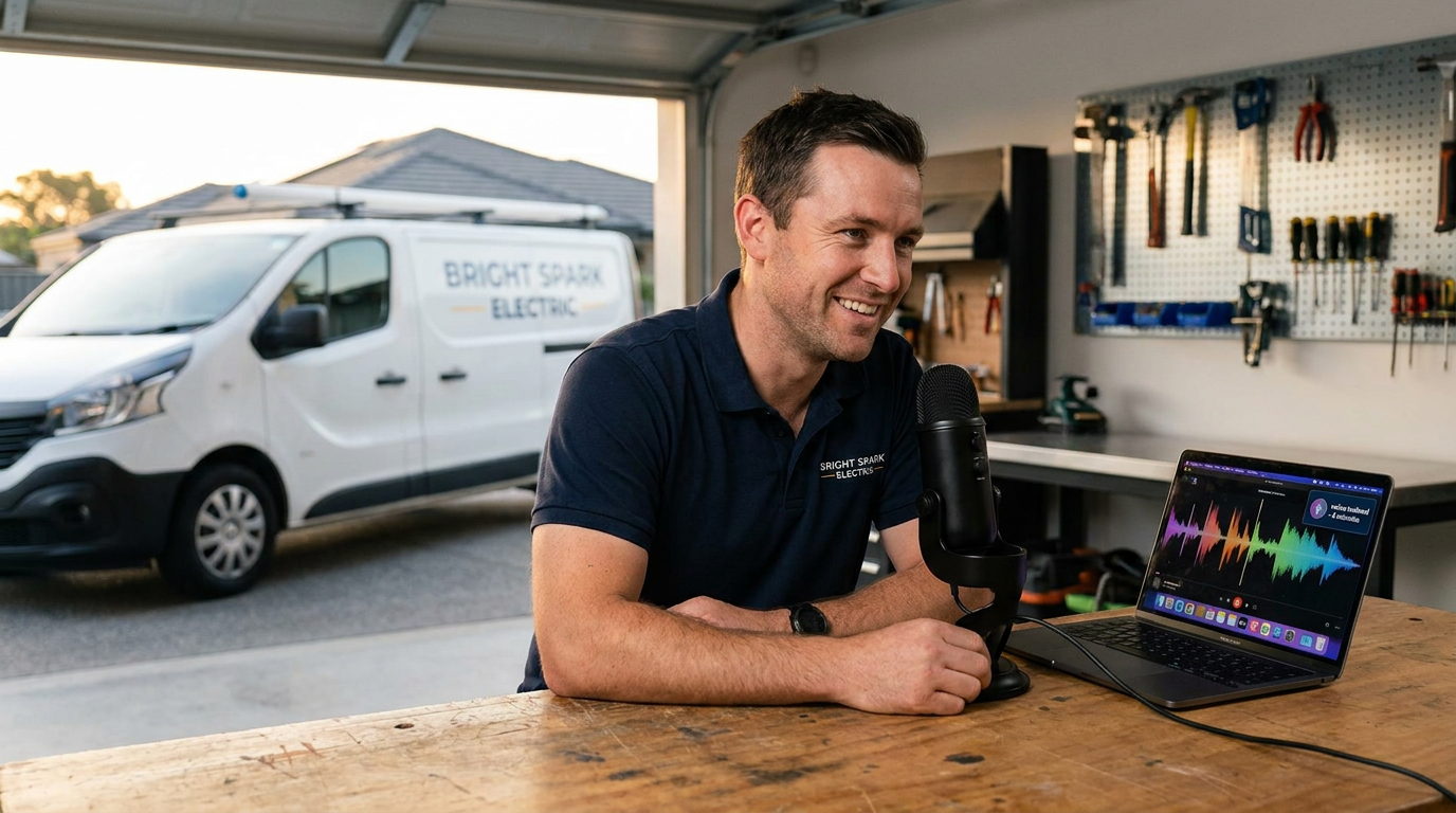 Tradesperson speaking on the phone